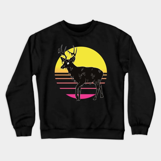 Super Grime Deer V2 Crewneck Sweatshirt by Jackson Lester